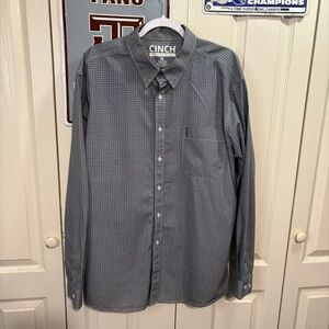 Cinch Men's Black and White Western Shirt